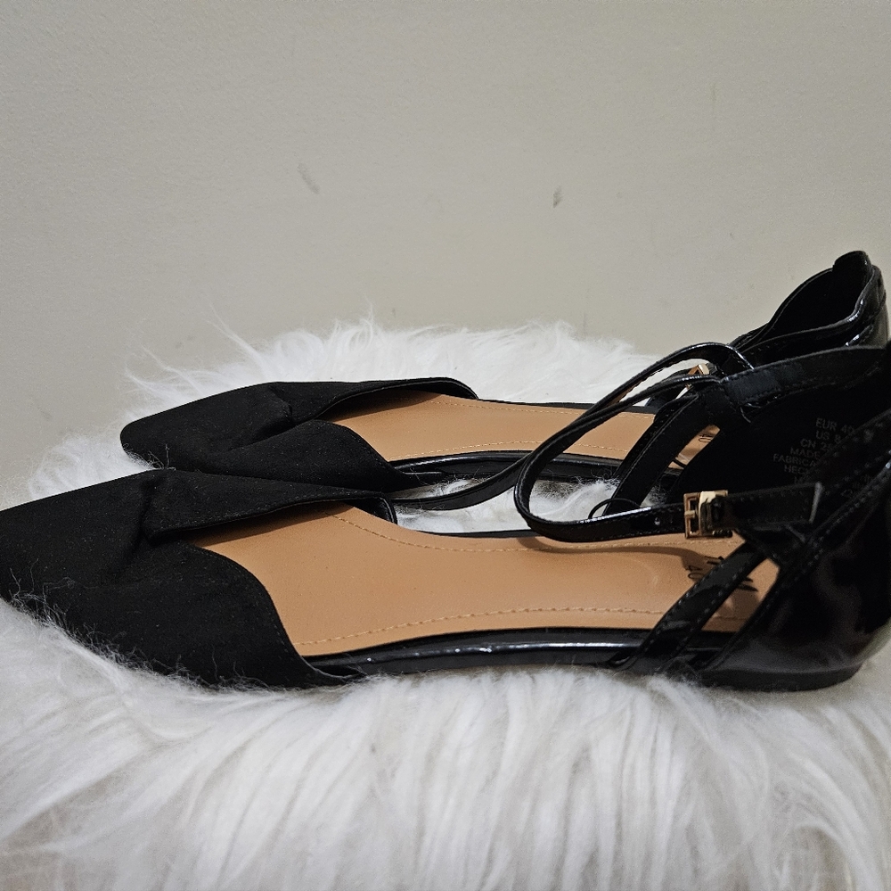 Black Women's Flats H&M Size 40